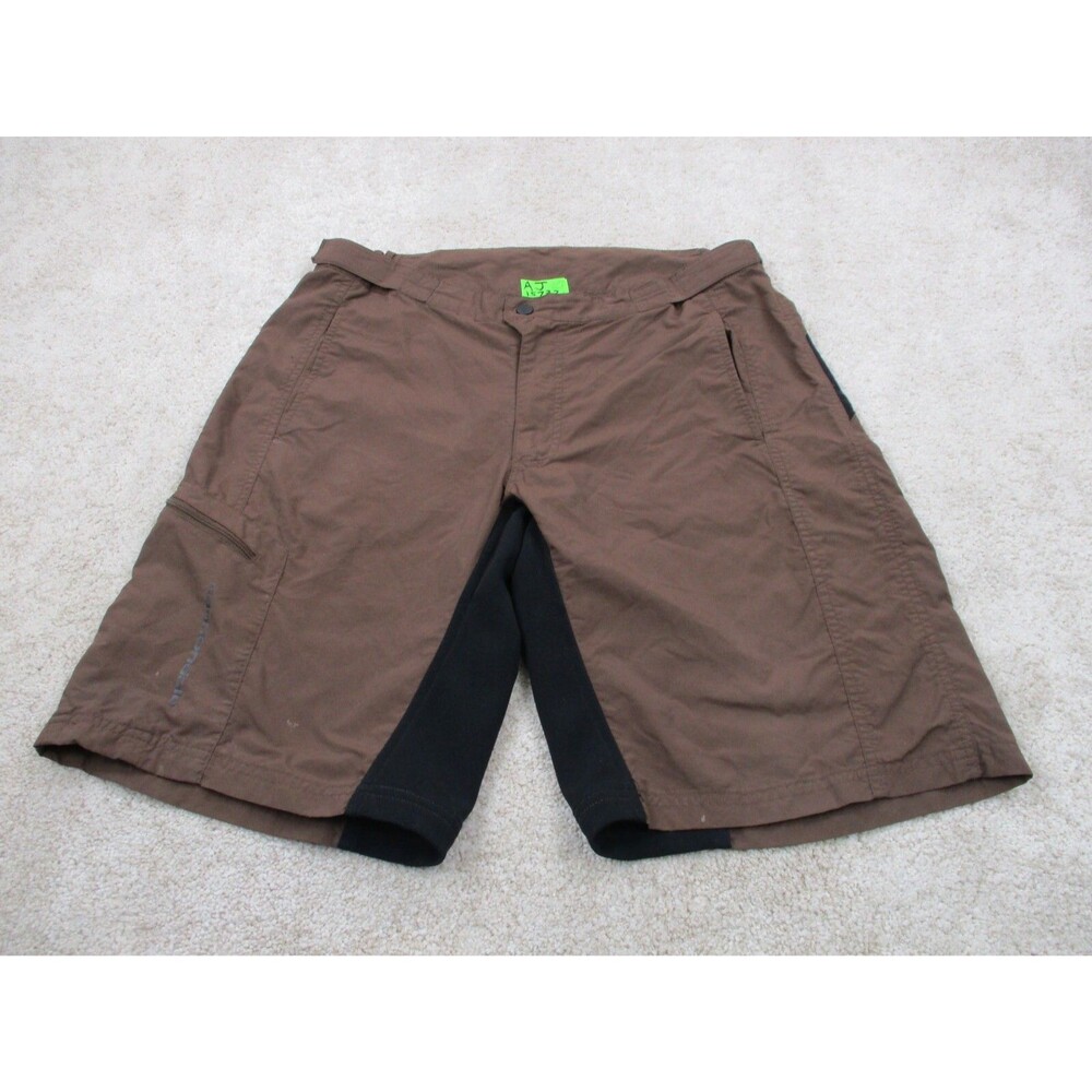 Specialized Shorts Mens Large Brown Cycling Biker Athletic Zip Pocket Adjustable